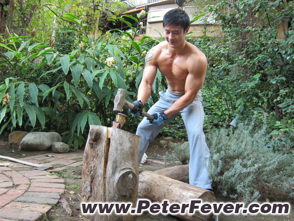Splitting Wood